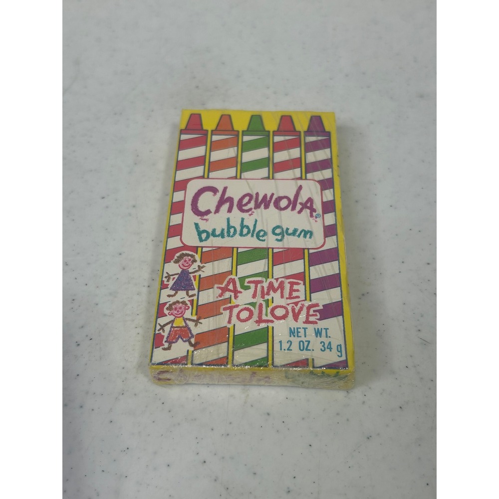 Vintage Chewola Bubble Gum Swell A Time To‎ Love Crayon Box Sealed Collectible